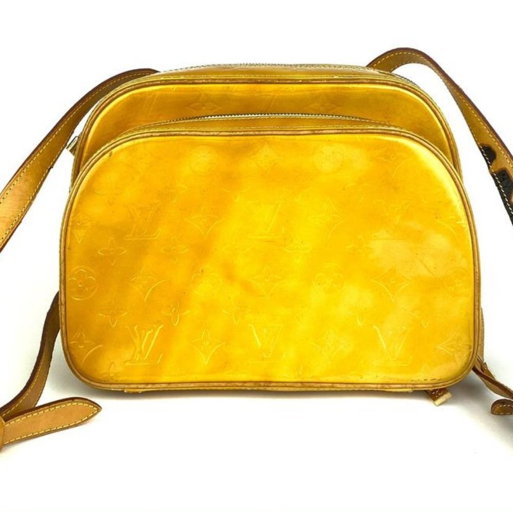 Louis Vuitton Yellow Monogram Vernis Murray Backpa